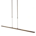 Steinhauer Steinhauer Pendant luminaire ZELENA LED, 3 flames, bronze