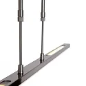 Steinhauer Pendelarmatuur ZELENA / 122CM up down, CCT Switch, instelbaar, met aanraakdimmer IP20, staal geborsteld dimbaar