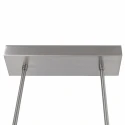 Steinhauer Steinhauer Pendant luminaire ZELENA LED, 3 flames, silver