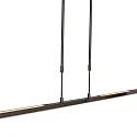 Steinhauer Pendelarmatuur ZELENA / 122CM up down, CCT Switch, instelbaar, met aanraakdimmer IP20, zwart mat dimbaar