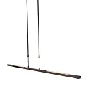 Steinhauer Pendelarmatuur ZELENA / 122CM up down, CCT Switch, instelbaar, met aanraakdimmer IP20, zwart mat dimbaar