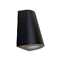 Wandarmatuur voor buitenshuis LOGAN up down, 2-vlams, conisch GU10 IP44, zwart mat 