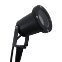 Steinhauer Armatuur met grondpen NOVA 1-vlams, met stekker, instelbaar GU10 IP54, zwart mat dimbaar