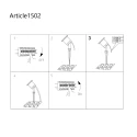 Steinhauer Armatuur met grondpen NOVA 1-vlams, met stekker, instelbaar GU10 IP54, zwart mat dimbaar