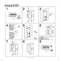 Steinhauer Wandarmatuur voor buitenshuis JACK up down, 2-vlams, hoekig, instelbaar, schakelbaar IP67, zwart mat 