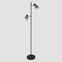 anne light & home Staande lamp FJORGARD 2-vlams, met schakelaar, met stekker, instelbaar E27 IP20, zwart mat 