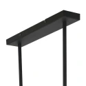 Mexlite Mexlite Pendant luminaire BUCKLEY, 4 flames, black