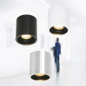 Steinhauer Downlight PÉLITE SPOT cilindrisch, stijf, opbouwversie GU10 IP20, wit dimbaar