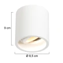 Steinhauer Downlight PÉLITE SPOT cilindrisch, stijf, opbouwversie GU10 IP20, wit dimbaar
