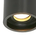 Steinhauer Downlight PÉLITE SPOT cilindrisch, stijf, opbouwversie GU10 IP20, zwart mat dimbaar