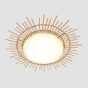 anne light & home AN Ceiling luminaire AURA, Bambusring, white