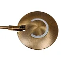 Steinhauer Floor lamp ZODIAC LED, 2 flames, with reading arm, bronze