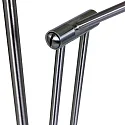 Steinhauer Plafondstraler - vloerlamp ZODIAC met scharnierende arm, met LED-spot, direct / indirect, met aanraakdimmer IP20