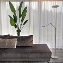 Steinhauer Plafondstraler - vloerlamp ZODIAC met scharnierende arm, met LED-spot, direct / indirect, met aanraakdimmer IP20