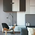 Steinhauer Plafondstraler - vloerlamp ZODIAC met scharnierende arm, met LED-spot, direct / indirect, met aanraakdimmer IP20