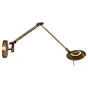 Steinhauer Wandarmatuur ZODIAC LED 1-vlams IP20, brons, wit dimbaar