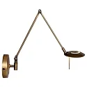 Steinhauer Wandarmatuur ZODIAC LED 1-vlams IP20, brons, wit dimbaar