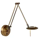 Steinhauer Wandarmatuur ZODIAC LED 1-vlams IP20, brons, wit dimbaar