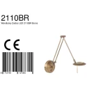 Steinhauer Steinhauer Wall luminaire ZODIAC LED, 1 flame, bronze