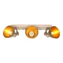 Mexlite Mexlite Spot GEARWOOD, 3 flames, bronze