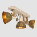 Mexlite Mexlite Spot GEARWOOD, 3 flames, bronze