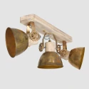 Mexlite Mexlite Spot GEARWOOD, 3 flames, bronze