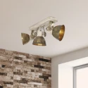 Mexlite Mexlite Spot GEARWOOD, 3 flames, bronze
