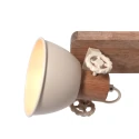 Mexlite ceiling luminaire GEARWOOD 3 flames E27 IP20, creme dimmable