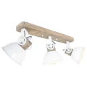 Plafondarmatuur GEARWOOD 3-vlams, instelbaar E27 IP20, wit mat dimbaar
