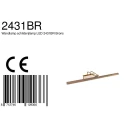 Steinhauer Wandarmatuur LITHO LED 1-vlams IP20, brons, wit dimbaar