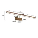 Steinhauer Wandarmatuur LITHO LED 1-vlams IP20, brons, wit dimbaar