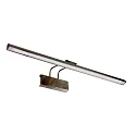 Wandarmatuur LITHO 60 lang, CCT Switch, met stekker, kantelbaar, met aanraakdimmer IP20, staal geborsteld dimbaar
