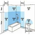 Badkamerarmatuur UPROUND 1-vlams, cilindrisch, Dim-To-Warm, instelbaar GU10 IP44