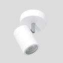 Mexlite Badkamerarmatuur UPROUND 1-vlams, cilindrisch, Dim-To-Warm, instelbaar GU10 IP44, wit mat dimbaar
