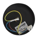 Mexlite Badkamerarmatuur UPROUND 1-vlams, cilindrisch, Dim-To-Warm, instelbaar GU10 IP44, zwart mat dimbaar