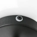 Mexlite Badkamerarmatuur UPROUND 1-vlams, cilindrisch, Dim-To-Warm, instelbaar GU10 IP44, zwart mat dimbaar