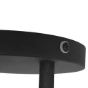 Mexlite Badkamerarmatuur UPROUND 2-vlams, cilindrisch, instelbaar GU10 IP44, zwart mat dimbaar