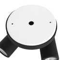 Mexlite Badkamerarmatuur UPROUND 2-vlams, cilindrisch, instelbaar GU10 IP44, zwart mat dimbaar