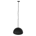 Steinhauer Pendelarmatuur SEMICIRKEL 1-vlams, groot, halfrond E27 IP20, zwart mat dimbaar