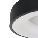 Steinhauer Plafondarmatuur RINGLEDE - Ø 38CM rond, medium, direct / indirect IP20, zwart mat dimbaar