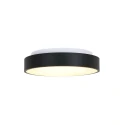 Steinhauer Plafondarmatuur RINGLEDE - Ø 38CM rond, medium, direct / indirect IP20, zwart mat dimbaar