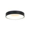 Steinhauer Plafondarmatuur RINGLEDE - Ø 38CM rond, medium, direct / indirect IP20, zwart mat dimbaar