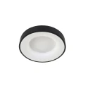 Steinhauer Plafondarmatuur RINGLEDE - Ø 38CM rond, medium, direct / indirect IP20, zwart mat dimbaar