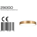 Steinhauer ceiling luminaire RINGLEDE - Ø 48CM large, round, direct / indirect IP20, gold dimmable