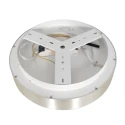 Steinhauer Plafondarmatuur RINGLEDE - Ø 48CM groot, rond, direct / indirect IP20, zilver geborsteld dimbaar