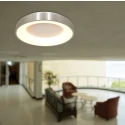 Steinhauer Plafondarmatuur RINGLEDE - Ø 48CM groot, rond, direct / indirect IP20, zilver geborsteld dimbaar
