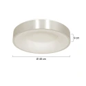 Steinhauer Plafondarmatuur RINGLEDE - Ø 48CM groot, rond, direct / indirect IP20, zilver geborsteld dimbaar