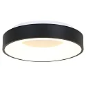 Steinhauer ceiling luminaire RINGLEDE - Ø 48CM large, round, direct / indirect IP20, black matt dimmable