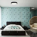 Steinhauer ceiling luminaire RINGLEDE - Ø 48CM large, round, direct / indirect IP20, black matt dimmable