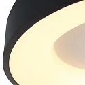 Steinhauer ceiling luminaire RINGLEDE - Ø 48CM large, round, direct / indirect IP20, black matt dimmable